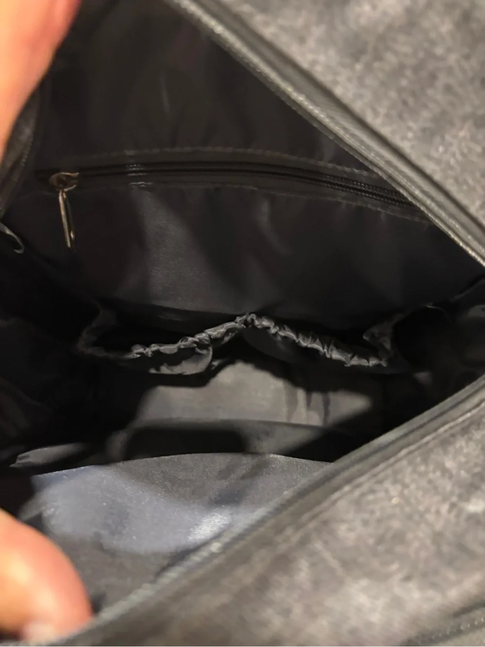 Eddie Bauer Dark Gray Backpack with Tan Accents